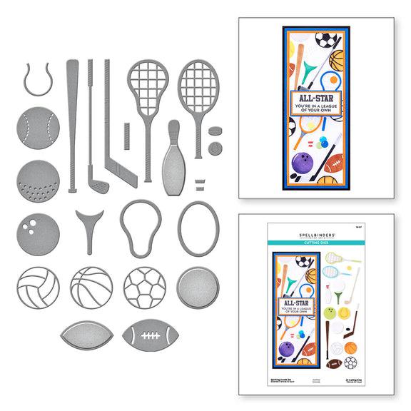 Spellbinders - Game Day Collection - Dies - Sporting Goods Set-ScrapbookPal