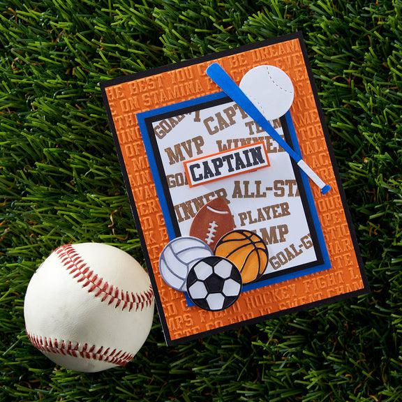 Spellbinders - Game Day Collection - Dies - Sporting Goods Set-ScrapbookPal