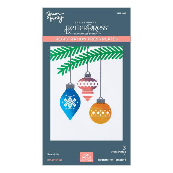 Spellbinders - Glad Tidings Collection - Registration Press Plates - Ornamental-ScrapbookPal