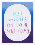 Spellbinders - Glimmer Cardfront Sentiments Collection - Glimmer Hot Foil Plate - Best Wishes on Your Birthday-ScrapbookPal