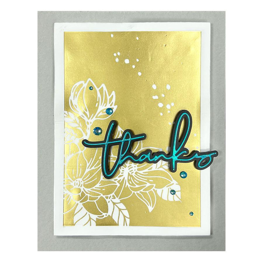 Spellbinders - Glimmer Essentials Solid Shapes Collection - Glimmer Hot Foil Plate - Essential Glimmer Solid Rectangle
