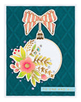 Spellbinders - Glimmer Greetings Collection - Glimmer Hot Foil Plate & Die Set - Blooming Ornament