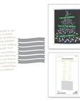 Spellbinders - Glimmer for the Holidays Collection - Glimmer Hot Foil Plate & Die Set - Comfort & Joy Sentiments-ScrapbookPal
