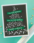 Spellbinders - Glimmer for the Holidays Collection - Glimmer Hot Foil Plate & Die Set - Comfort & Joy Sentiments-ScrapbookPal