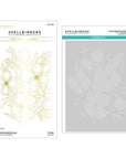 Spellbinders - Glimmering Flowers Collection - Hot Foil Plate & Stencils - Glimmering Buttercups-ScrapbookPal