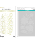 Spellbinders - Glimmering Flowers Collection - Hot Foil Plate & Stencils - Glimmering Peonies