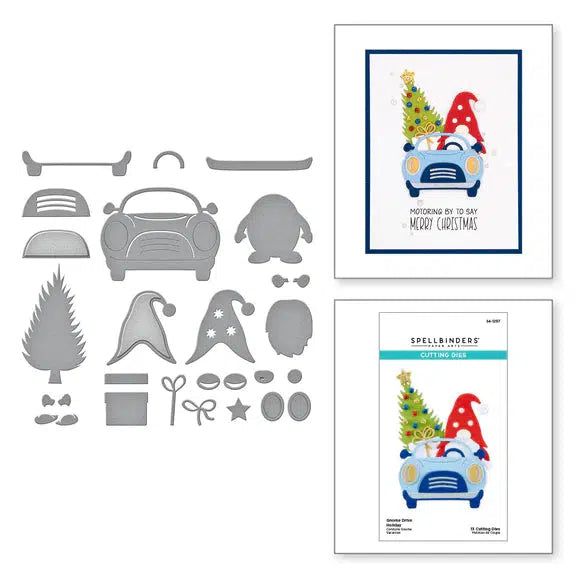 Spellbinders - Gnome Drive Collection - Dies - Gnome Drive Holiday-ScrapbookPal