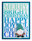 Spellbinders - Gnome for Christmas Collection - Clear Stamps - Joyful Words-ScrapbookPal