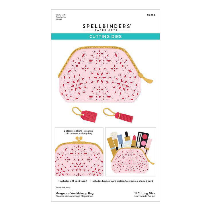 Spellbinders - Gorgeous You Collection - Dies - Gorgeous You Makeup Bag-ScrapbookPal