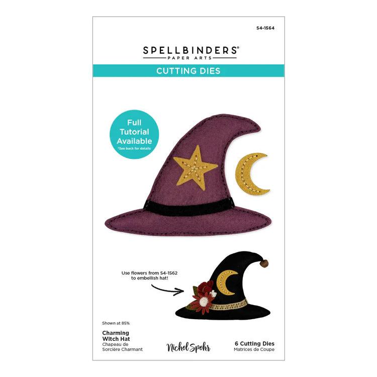 Spellbinders - Halloween Felt Stitch & Create Collection - Dies - Felt Charming Witch Hat-ScrapbookPal
