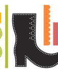 Spellbinders - Halloween Felt Stitch & Create Collection - Dies - Felt Harvest Witch Boot-ScrapbookPal