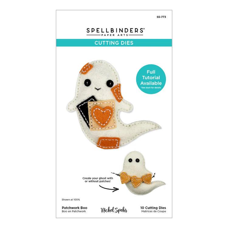 Spellbinders - Halloween Felt Stitch & Create Collection - Dies - Felt Patchwork Boo-ScrapbookPal
