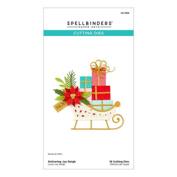 Spellbinders - Handmade Holidays Collection - Dies - Delivering Joy Sleigh-ScrapbookPal