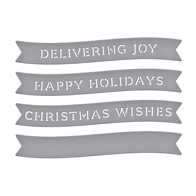 Spellbinders - Handmade Holidays Collection - Dies - Handmade Sentiments-ScrapbookPal