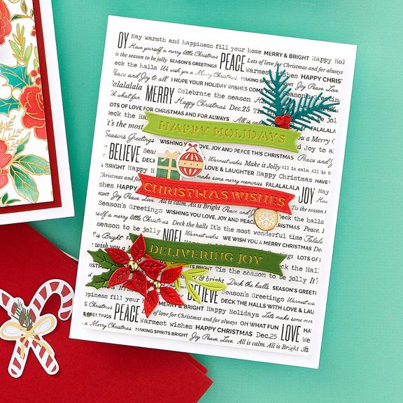 Spellbinders - Handmade Holidays Collection - Dies - Handmade Sentiments-ScrapbookPal
