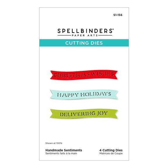 Spellbinders - Handmade Holidays Collection - Dies - Handmade Sentiments-ScrapbookPal