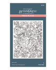 Spellbinders - Handmade Holidays Collection - Press Plates - Winter Rose Background-ScrapbookPal