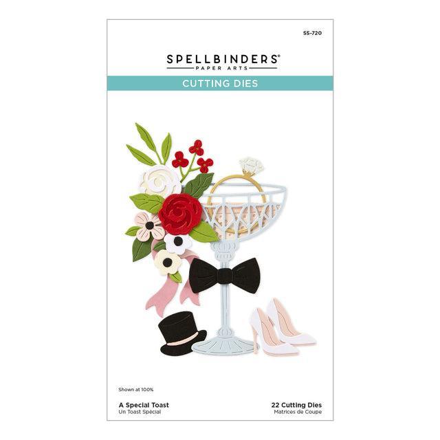 Spellbinders - Happier Hour Collection - Dies - A Special Toast-ScrapbookPal