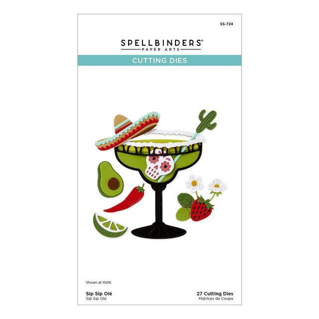 Spellbinders - Happier Hour Collection - Dies - Sip Sip Ole'-ScrapbookPal