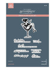 Spellbinders - Happier Hour Collection - Press Plate & Dies - Martini Mood-ScrapbookPal