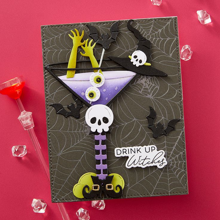 Spellbinders - Happy Hour Collection - Dies - Boos! Cocktails-ScrapbookPal