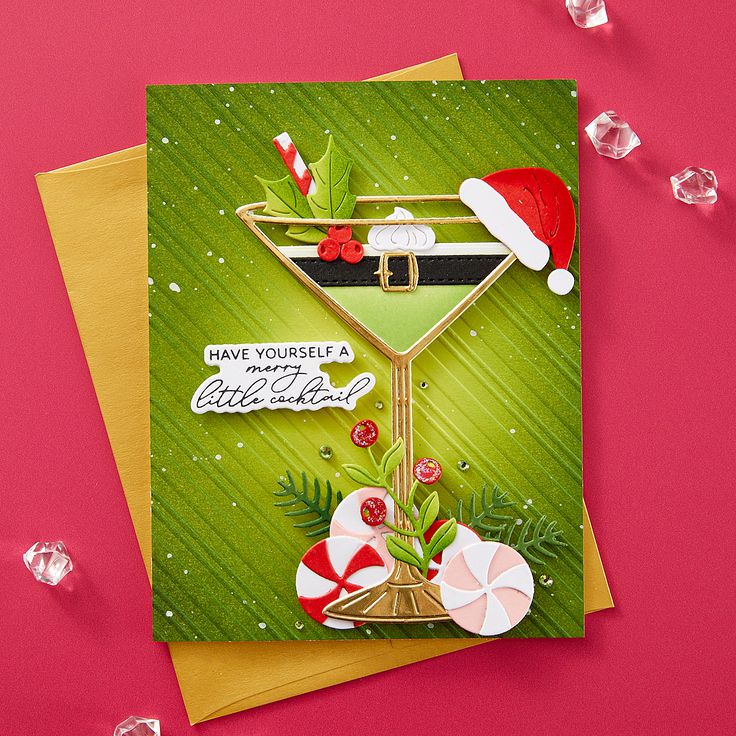 Spellbinders - Happy Hour Collection - Dies - Christmas Cocktails-ScrapbookPal