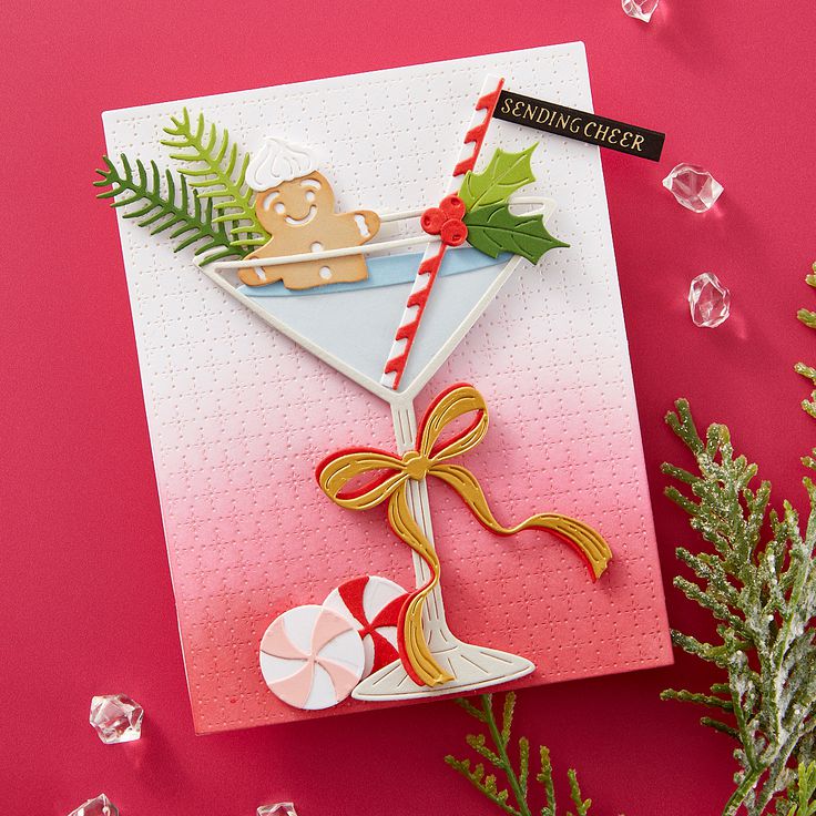 Spellbinders - Happy Hour Collection - Dies - Christmas Cocktails-ScrapbookPal