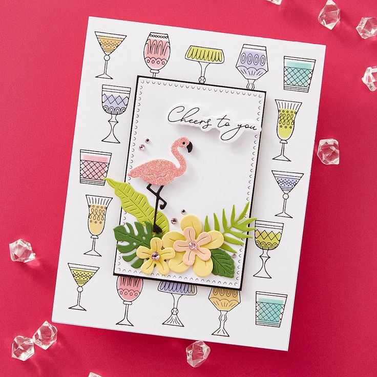 Spellbinders - Happy Hour Collection - Dies - Perfect Touch Rectangles and Tag-ScrapbookPal