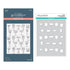 Spellbinders - Happy Hour Collection - Press Plate & Stencils Bundle - Layered Classy Glasses-ScrapbookPal