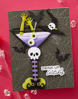 Spellbinders - Happy Hour Collection - Press Plates & Dies - Cheers Sentiments-ScrapbookPal