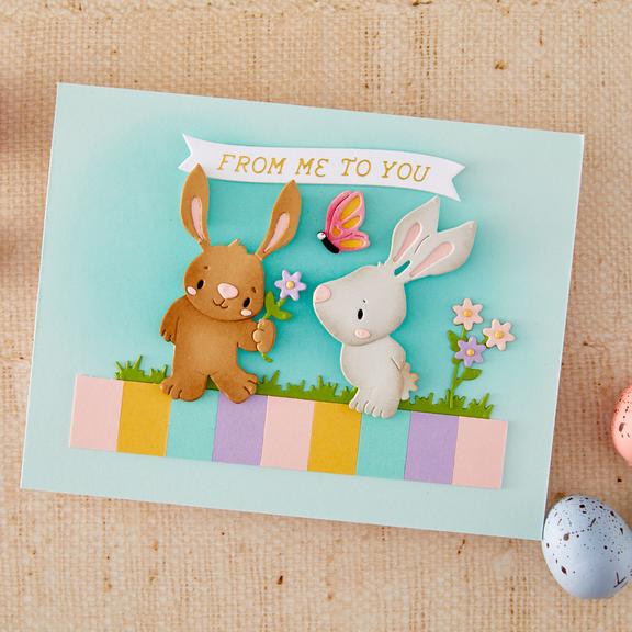 Spellbinders - Happy Spring Collection - Dies - Bunny Buddies-ScrapbookPal