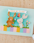 Spellbinders - Happy Spring Collection - Dies - Bunny Buddies-ScrapbookPal