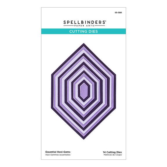Spellbinders - Hexi-Gems Collection - Dies - Essential Hexi-Gems-ScrapbookPal