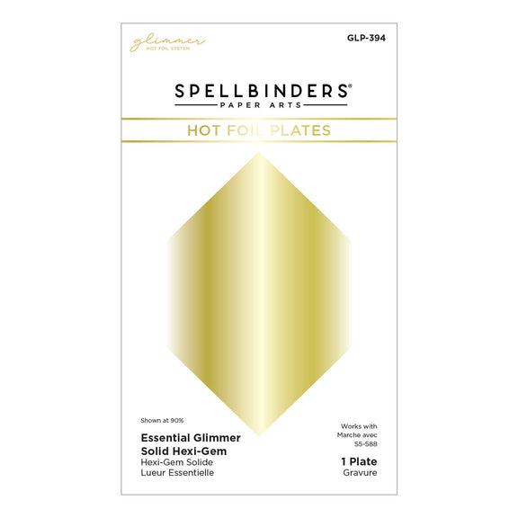 Spellbinders - Hexi-Gems Collection - Glimmer Hot Foil Plate - Hexi-Gem