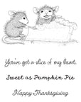 Spellbinders - Holiday Dreams Collection - Cling Stamps - Sweet as Pumpkin Pie-ScrapbookPal