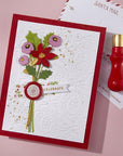 Spellbinders - Holiday Magic Collection - 3D Wax Seal Stamp - Snowflake Mini-ScrapbookPal