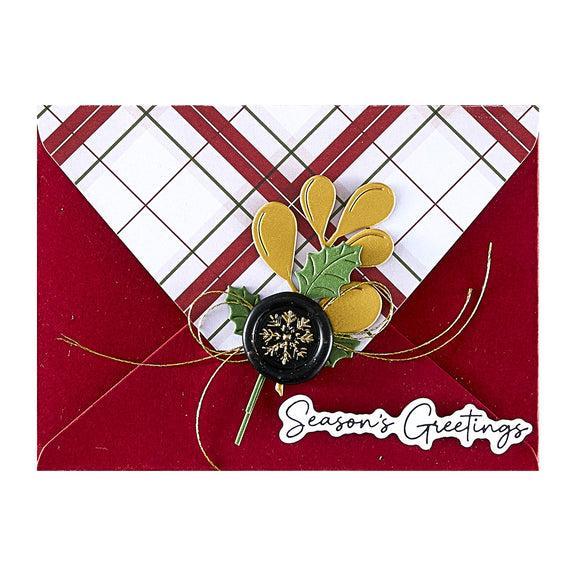 Spellbinders - Holiday Magic Collection - 3D Wax Seal Stamp - Snowflake Mini-ScrapbookPal