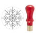 Spellbinders - Holiday Magic Collection - 3D Wax Seal Stamp - Snowflake Mini-ScrapbookPal