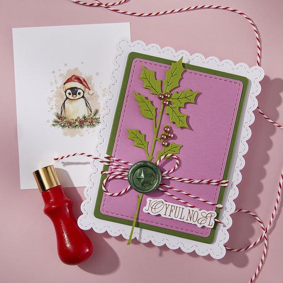 Spellbinders - Holiday Magic Collection - 3D Wax Seal Stamp - Super Star Mini-ScrapbookPal