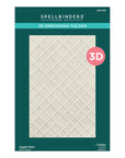 Spellbinders - Home for the Holidays Collection - 3D Embossing Folder - Argyle Plaid-ScrapbookPal