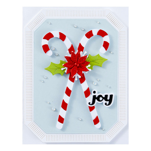 Spellbinders - Home for the Holidays Collection - Dies - Candy Canes and Holly-ScrapbookPal