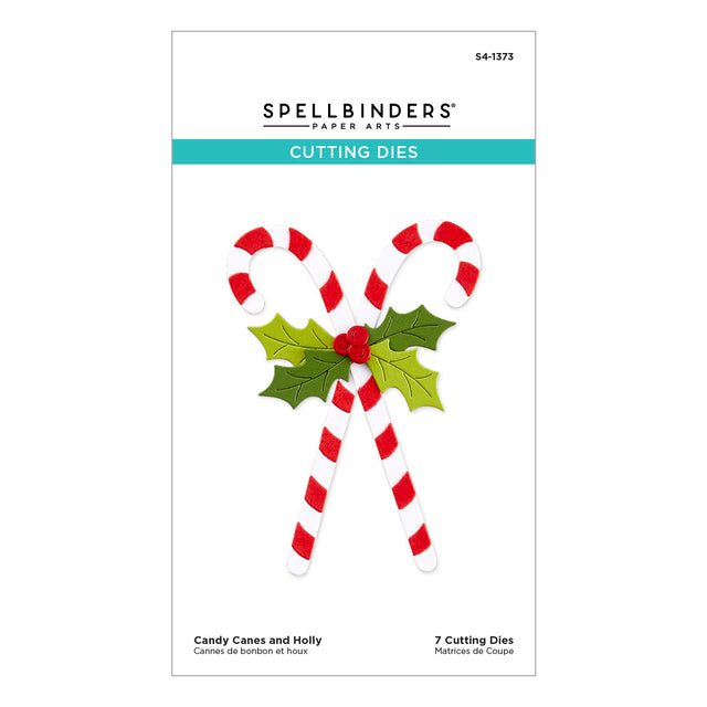 Spellbinders - Home for the Holidays Collection - Dies - Candy Canes and Holly-ScrapbookPal