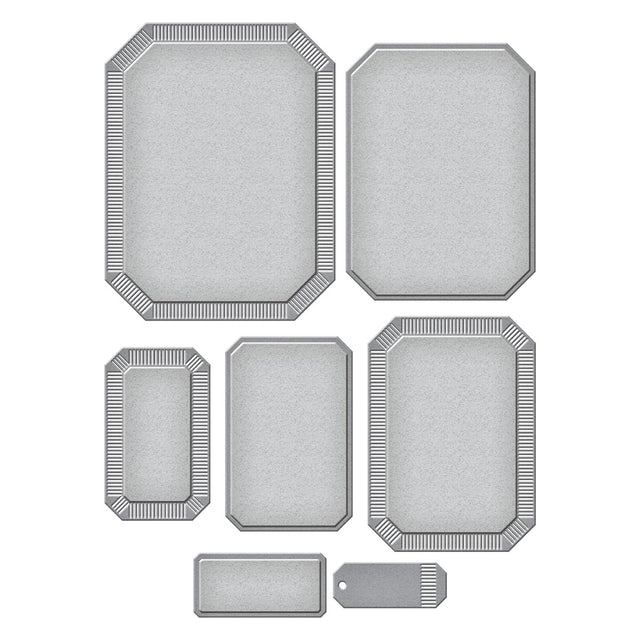 Spellbinders - Home for the Holidays Collection - Dies - Emerald Cut Labels and Tag-ScrapbookPal