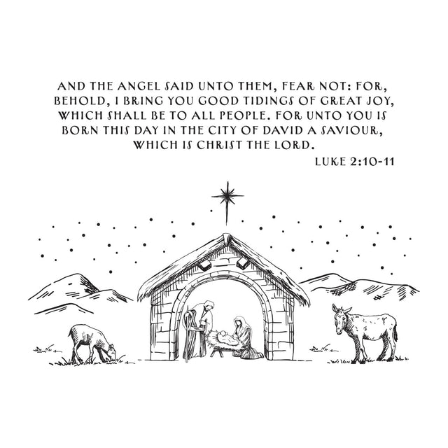 Spellbinders - Home for the Holidays Collection - Press Plates - Christmas Gospel-ScrapbookPal