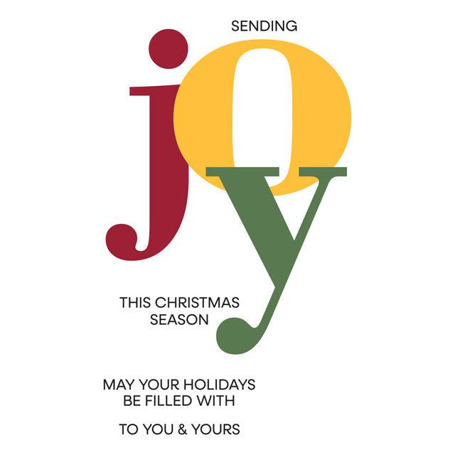 Spellbinders - Home for the Holidays Collection - Registration Press Plates - Color Mix Joy-ScrapbookPal