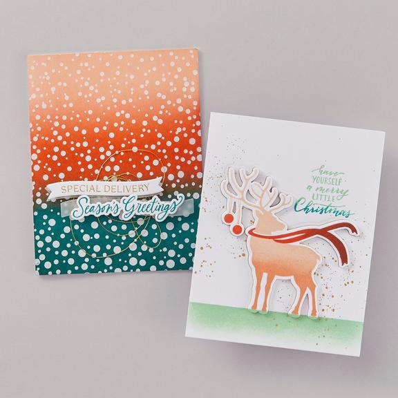 Spellbinders - Home for the Holidays Collection - Registration Press Plates &amp; Dies - Dashing Reindeer-ScrapbookPal