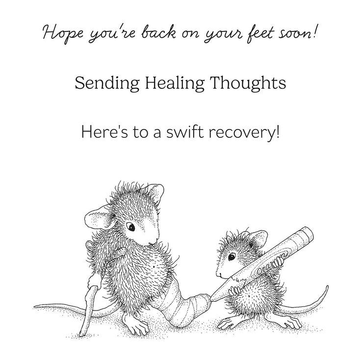 Spellbinders - House-Mouse Creative Day Collection - Cling Stamps - Healing Thoughts-ScrapbookPal
