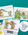 Spellbinders - House-Mouse Designs Everyday Collection - Cling Stamps - Flying to See You-ScrapbookPal