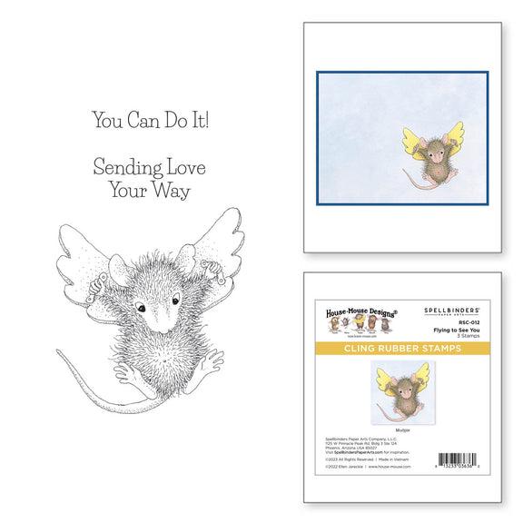 Spellbinders - House-Mouse Designs Everyday Collection - Cling Stamps - Flying to See You-ScrapbookPal