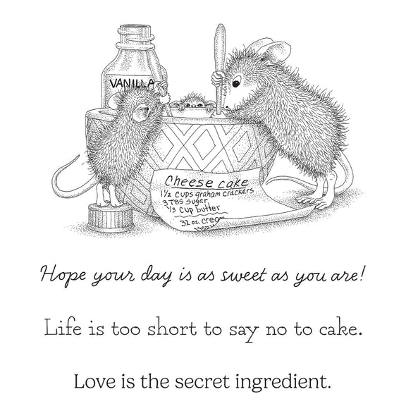 Spellbinders - House-Mouse Heart and Soul Collection - Cling Stamps - Secret Ingredient-ScrapbookPal